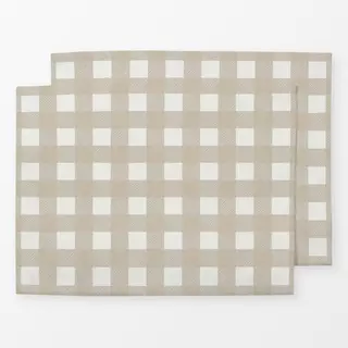 Tischset Christmas Check light fog