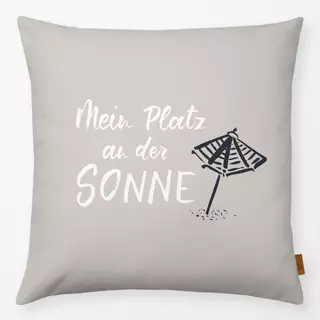 Kissen Mein Platz an der Sonne beige