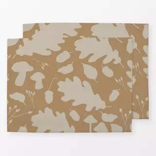 Tischset Herbst allover L caramel