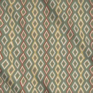 Meterware Ikat Diamant Herbst