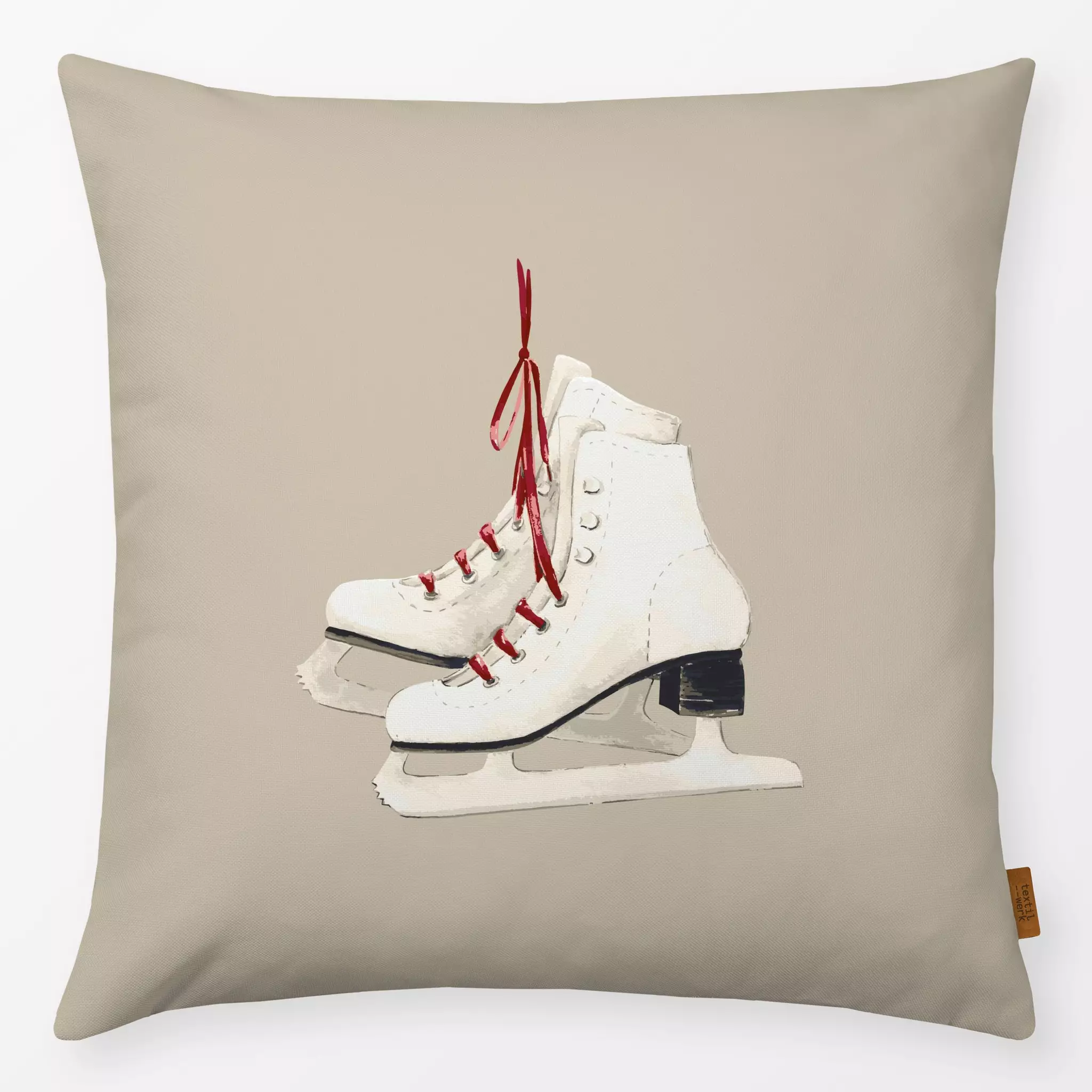 Kissen Kissen Schlittschuhe fog