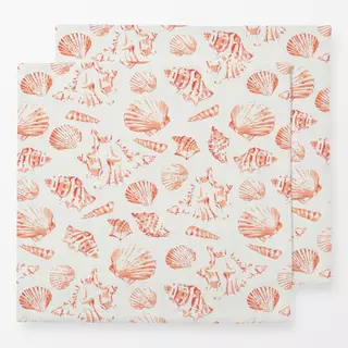 Servietten Seashells coral