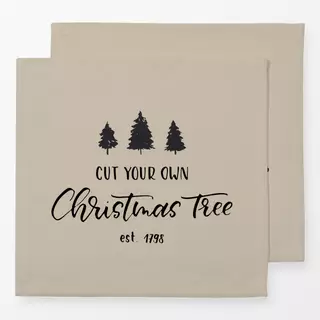 Servietten Cut your own Christmas Tree
