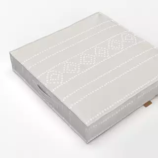 Bodenkissen Boho Raute Nude