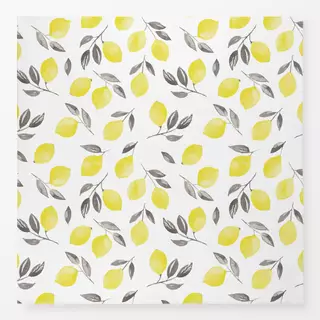 Tischdecke Zitronen Gelb-Grau