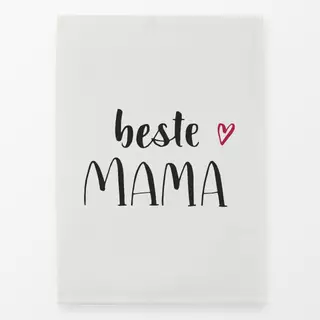 Geschirrtücher Beste Mama offwhite