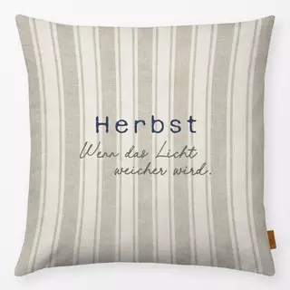 Kissen Herbst gestreift Textur