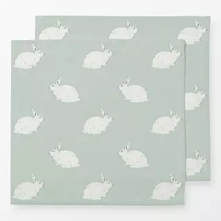 Servietten Hase lines milky green