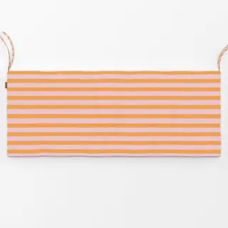 Bankauflage Querstreifen orange rosa