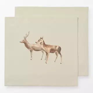 Servietten Rehe beige