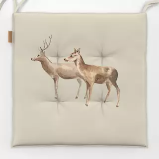 Sitzkissen Rehe beige