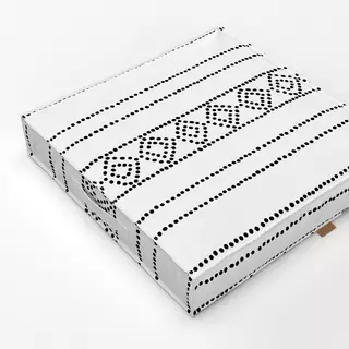 Bodenkissen Boho Raute sw