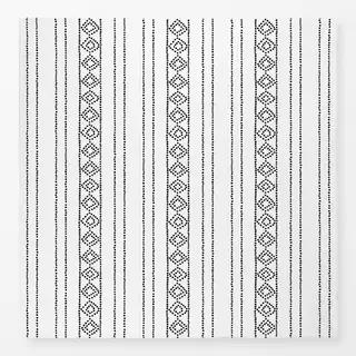 Tischdecke Boho Raute sw