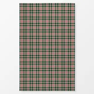 Tischdecke Tartan Plaid tannengrün