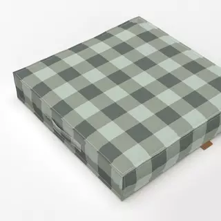 Bodenkissen Gingham green