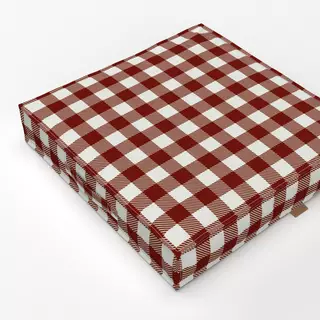 Bodenkissen Christmas Check rot