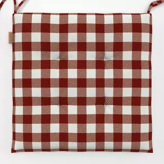 Sitzkissen Christmas Check rot