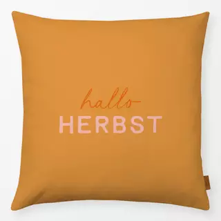 Kissen hallo Herbst orange