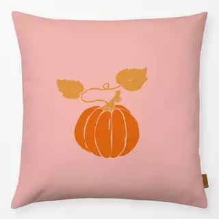 Kissen Herbst Kürbis rosa
