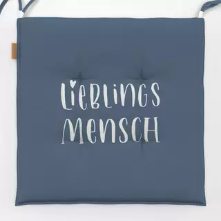 Sitzkissen Lieblingsmensch dunkelblau