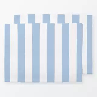 Tischset Sommer Cabana Steifen hellblau