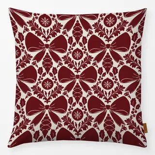 Kissen rot beige
