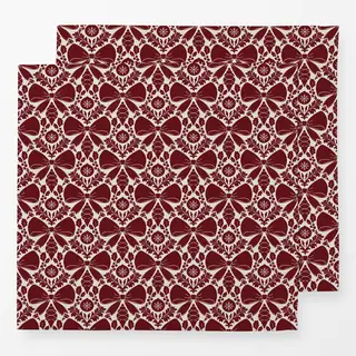 Servietten rot beige