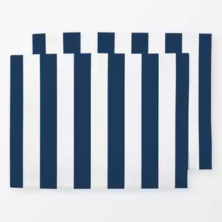 Tischset Sommer Cabana Steifen navy