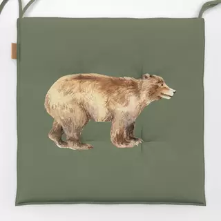 Sitzkissen Bär oilgreen