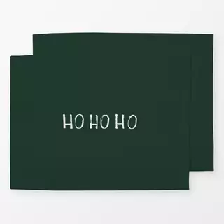 Tischset HoHoHo tannengrün