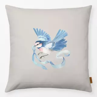 Kissen Fliegender Vogel mit Band