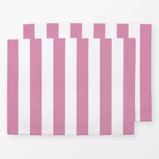 Tischset cabana stripes - rosa
