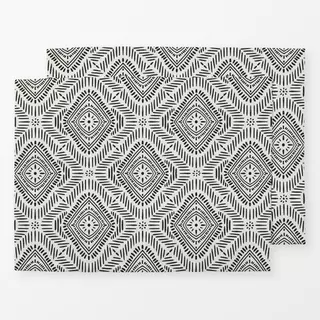 Tischset Boho Medallion Black