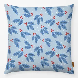 Kissen Tossed Holly red blue