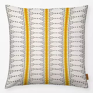 Kissen boho summer stripe yellow