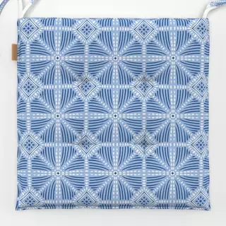 Sitzkissen summer tile - blue