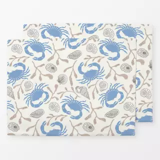 Tischset crabs and shells