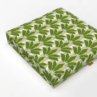 Bodenkissen palm leaves on green stripes