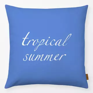 Kissen Tropical Summer blau