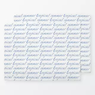 Tischset Tropical Summer blau