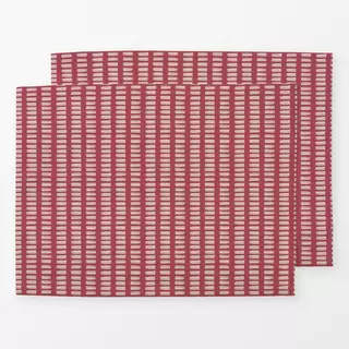 Tischset Paint Strokes On Red