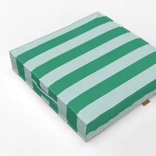 Bodenkissen cabana stripes - grun