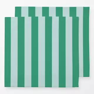 Servietten cabana stripes - grun