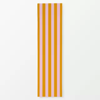 Tischläufer cabana stripes - rosa orange