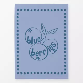 Geschirrtücher Blueberries Typographie