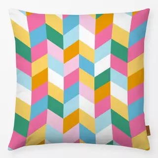 Kissen Chevron bunt