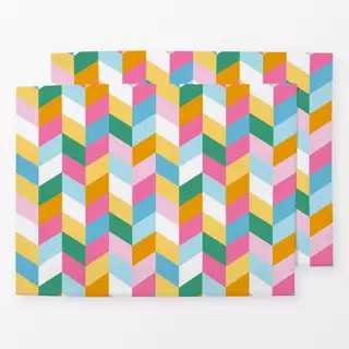 Tischset Chevron bunt