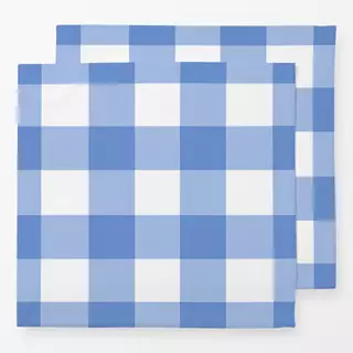 Servietten Karo Blau Weiss