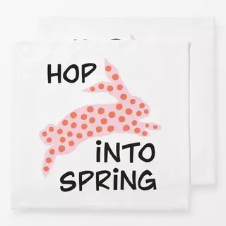 Servietten Hop Into Spring pink