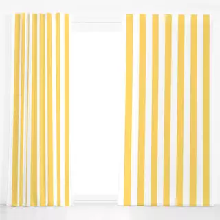 Dekovorhang cabana stripes - gelb